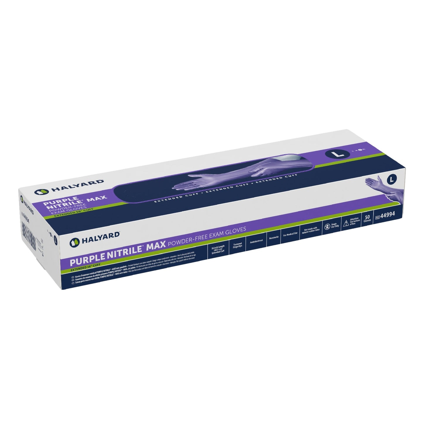 GLOVE, EXAM NTRL LG N/S EXTCF16IN
