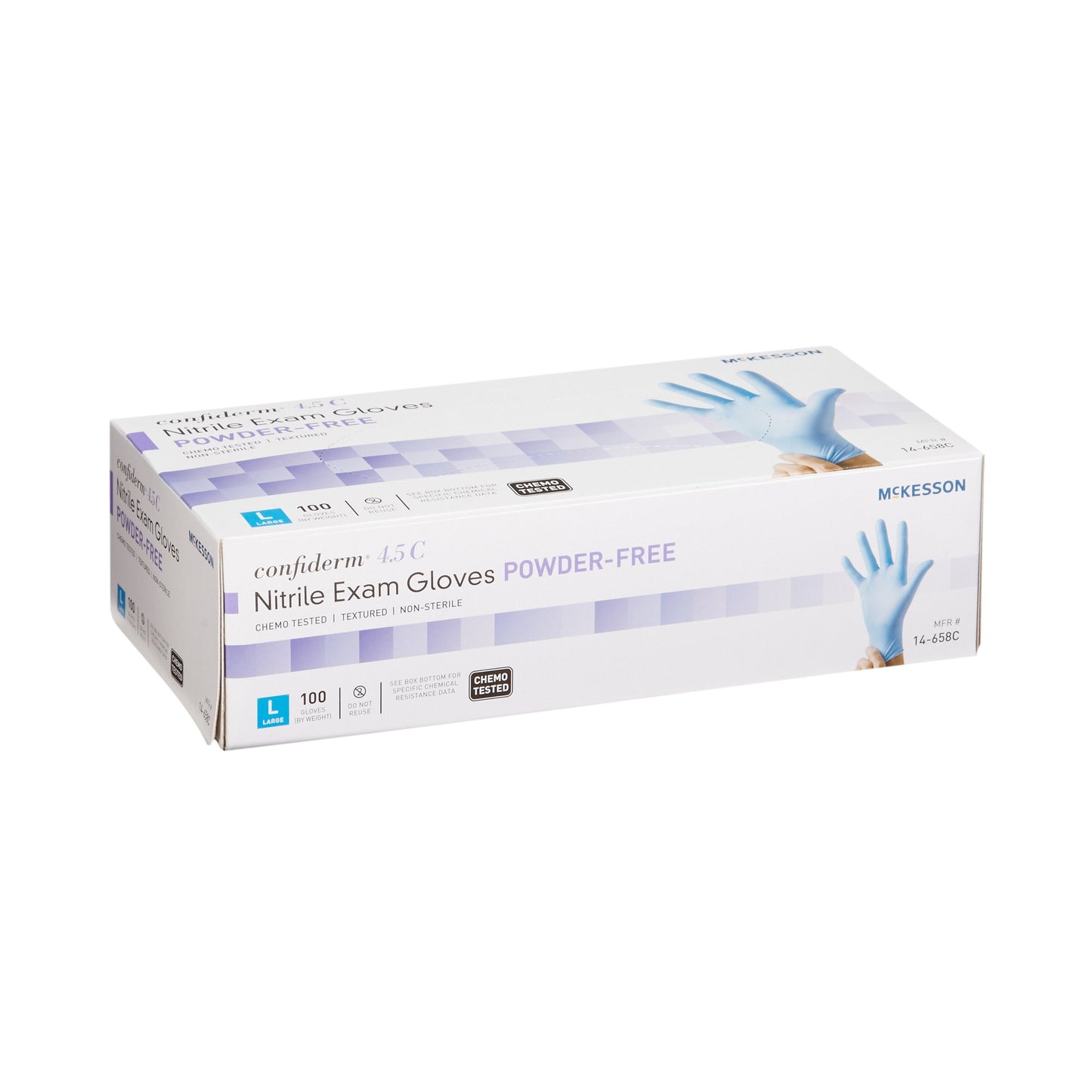 GLOVE, EXAM NTRL LG N/S CHEMO4.5C
