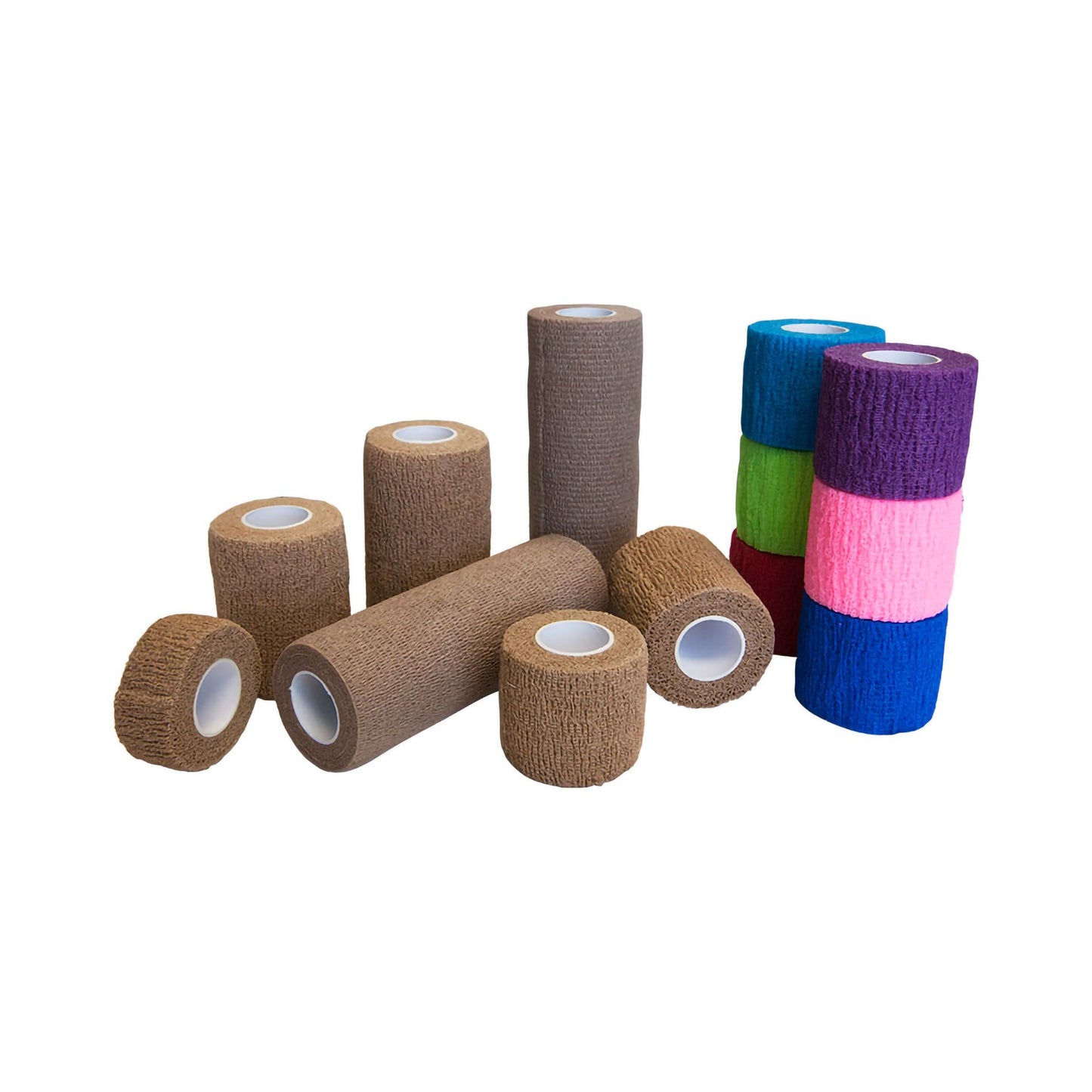 BANDAGE, COHESIVE SELF ADH N/STR COLOR PK 2"X5"