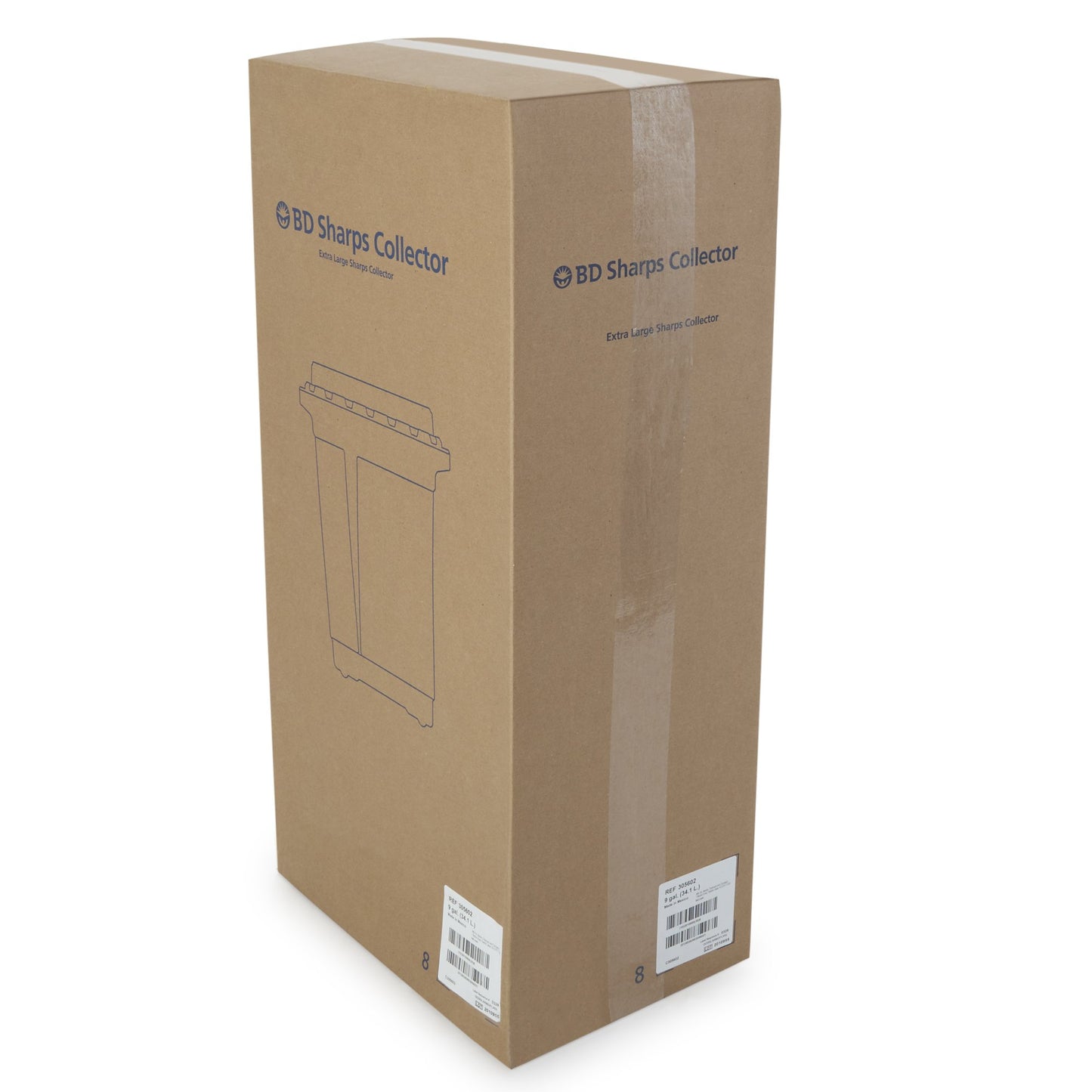 CONTAINER, SHARPS RED/CLR 9GL