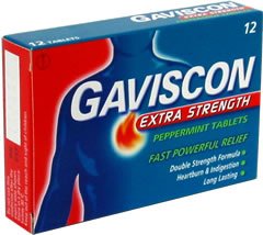 GAVISCON, TAB 105-160MG