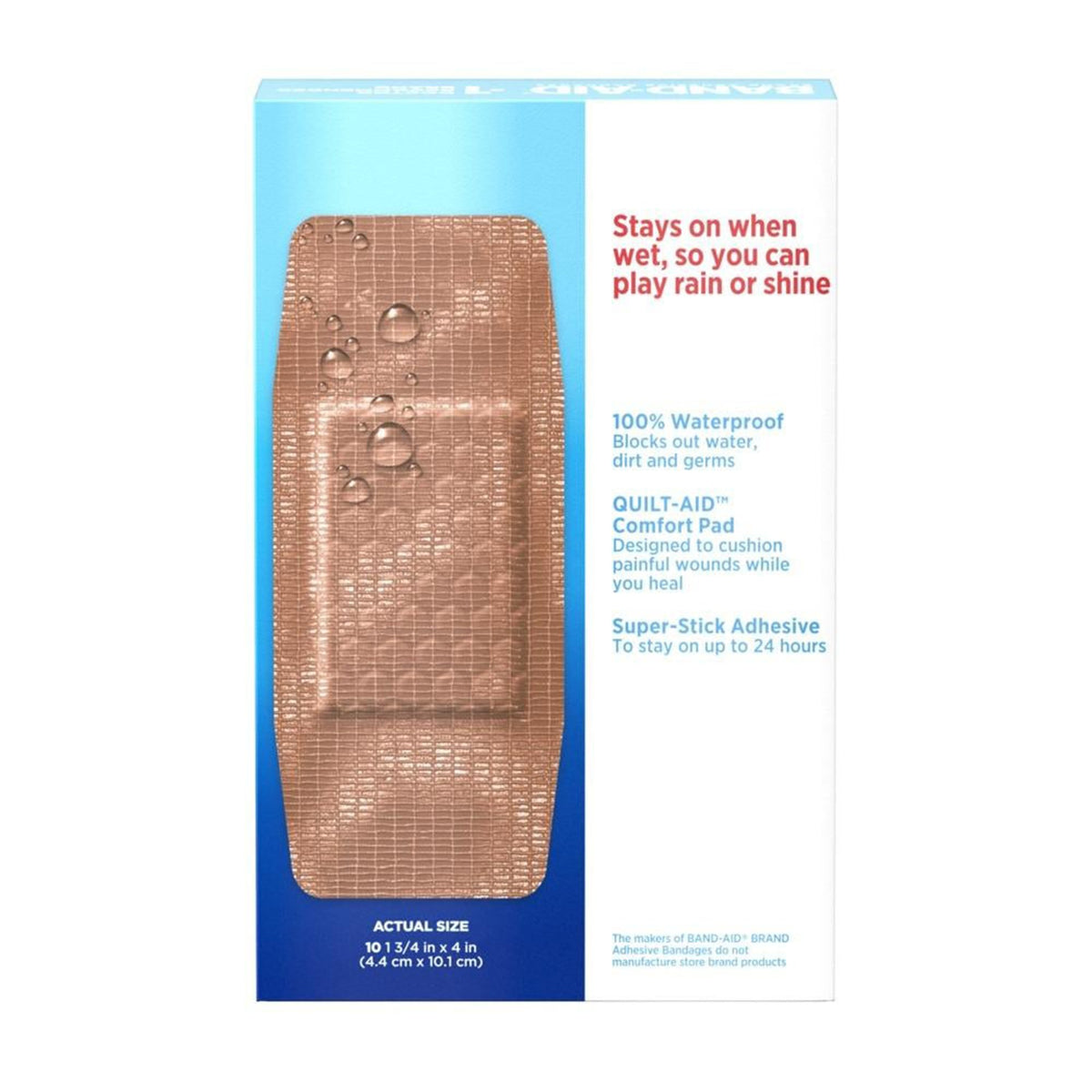 BANDAGE, ADH BAND-AID WATER BLOCK TOUGH