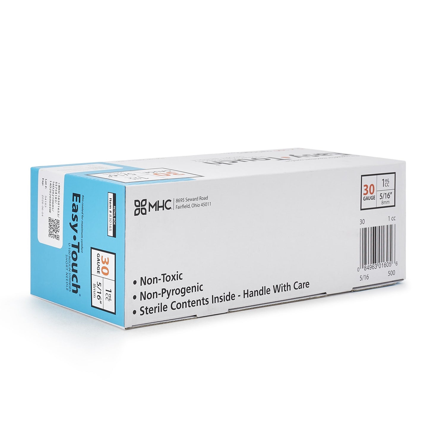 SYRINGE/NDL, EASY TOUCH 1CC 30GX5/16""