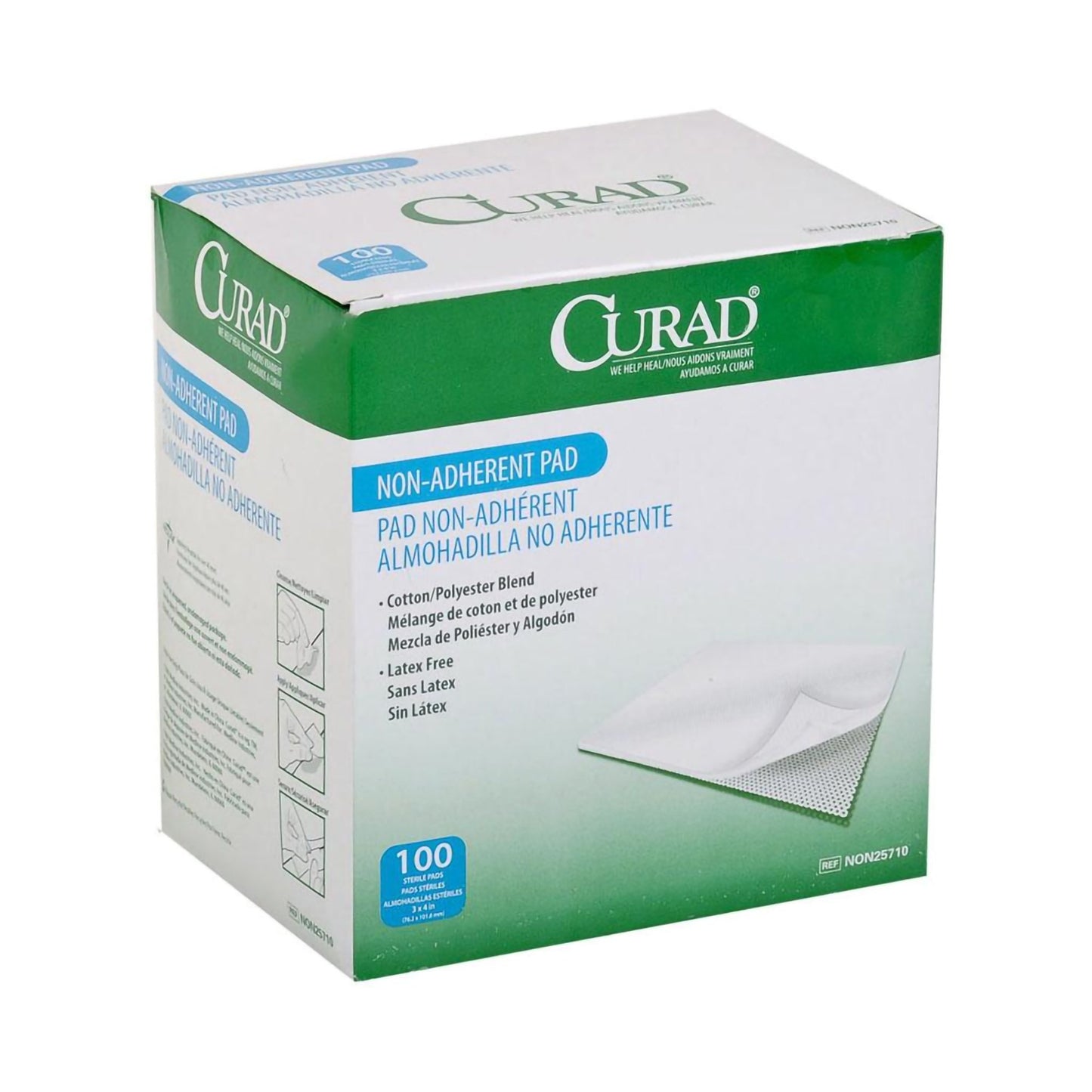 PAD, NON ADHERE STR LF 3"X4"