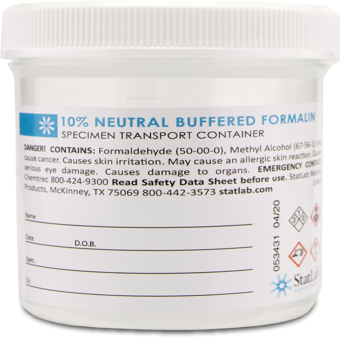 FORMALIN, PREFILLED BUFFERED PH7.0 180ML