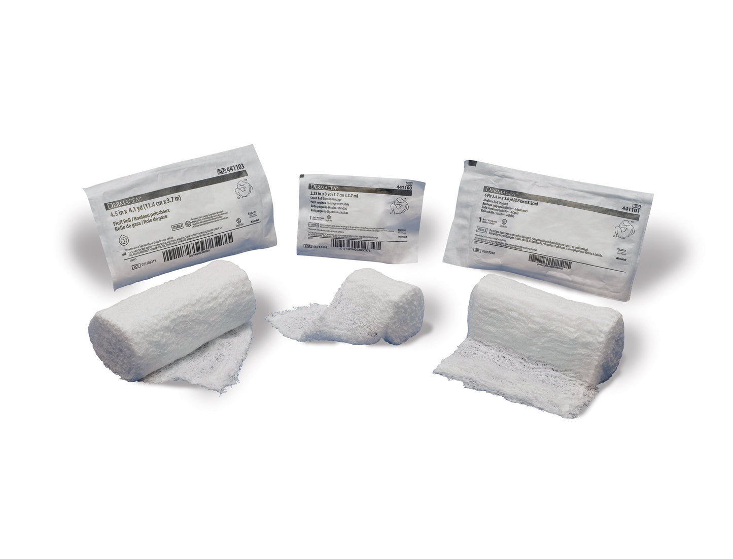 GAUZE, ROLL FLUFF DERMACEA 2PLY 2"X4YDS