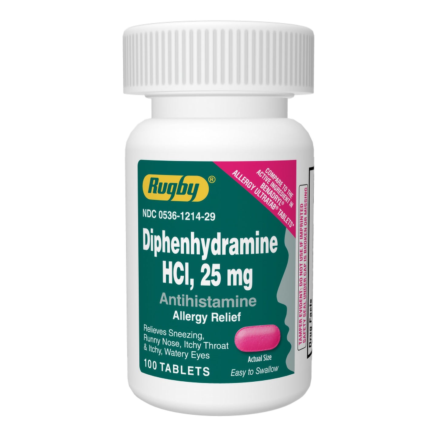DIPHENHYDRAMINE HCL, TAB 25MG