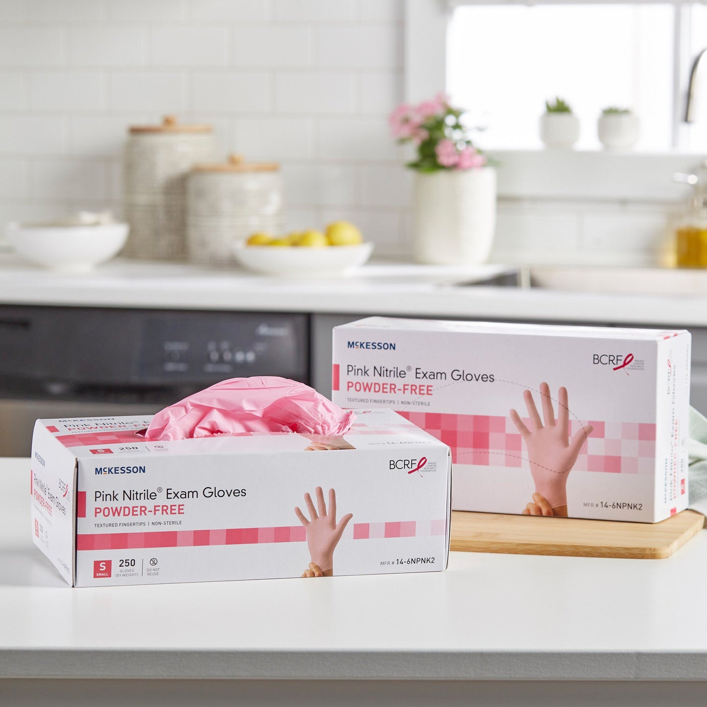 GLOVE, EXAM NTRL SM N/S PNK 3.0