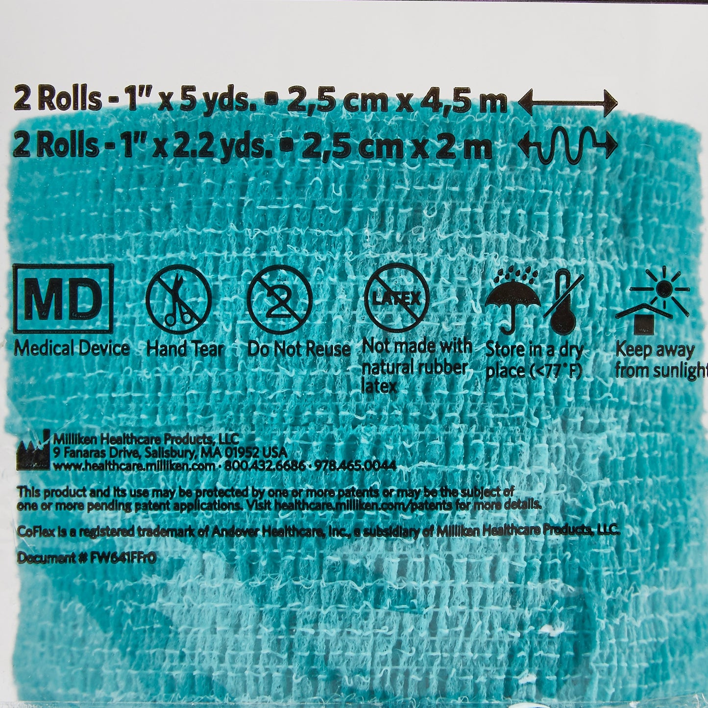 BANDAGE, COFLEX LF RAINBOW PK1"X5YDS
