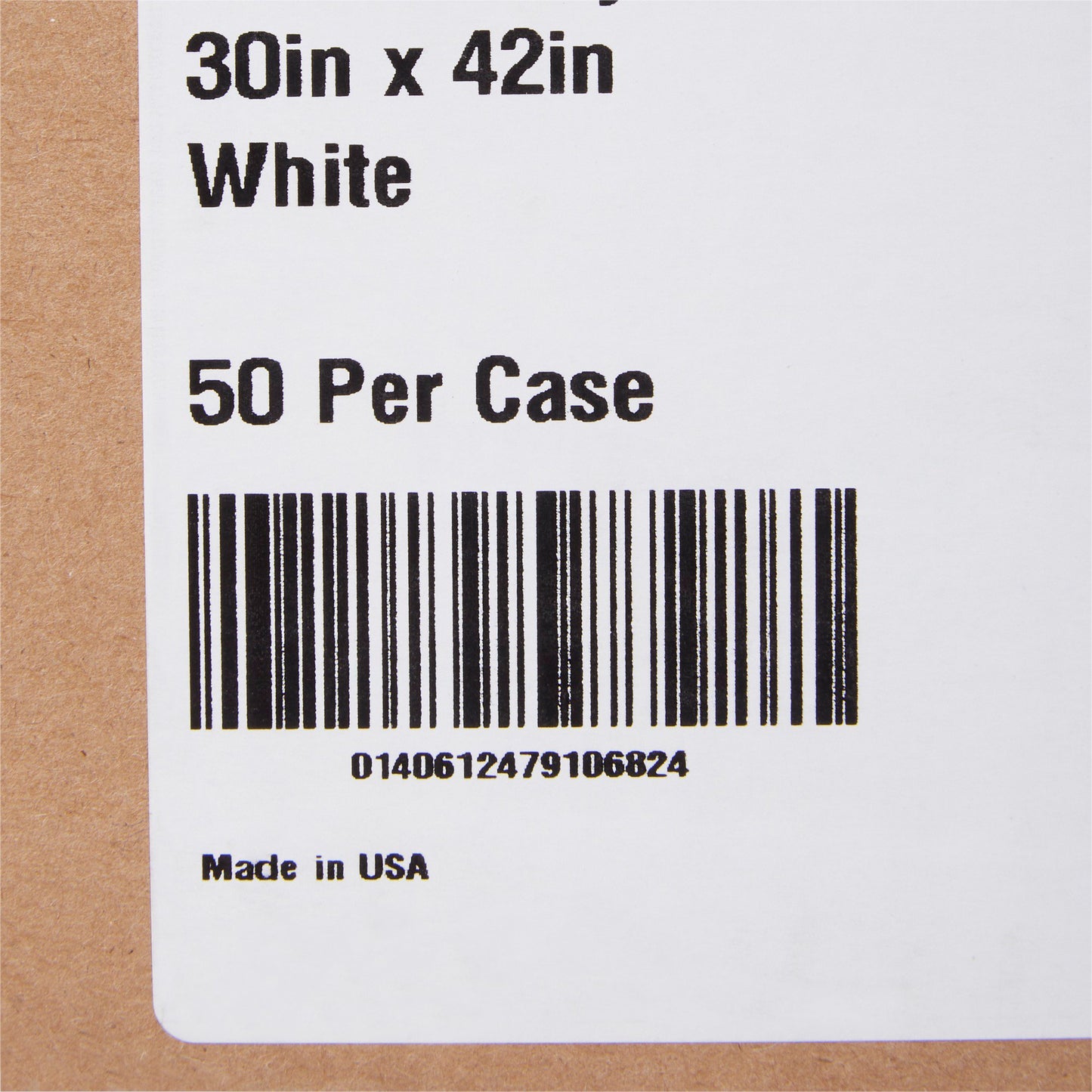 GOWN, EXAM T/P/T F/B OPN WHT 30X42