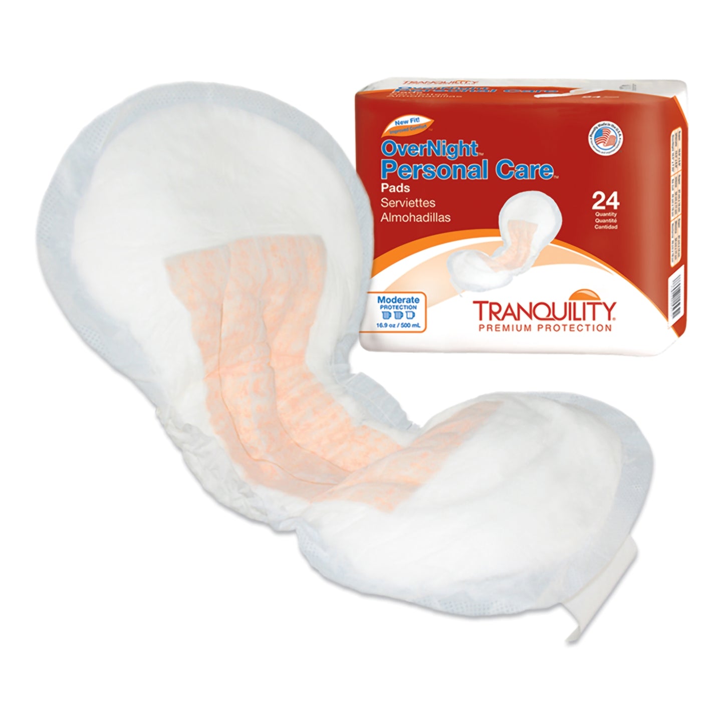 PAD, INCONT TRANQUILITY OVERNT500ML