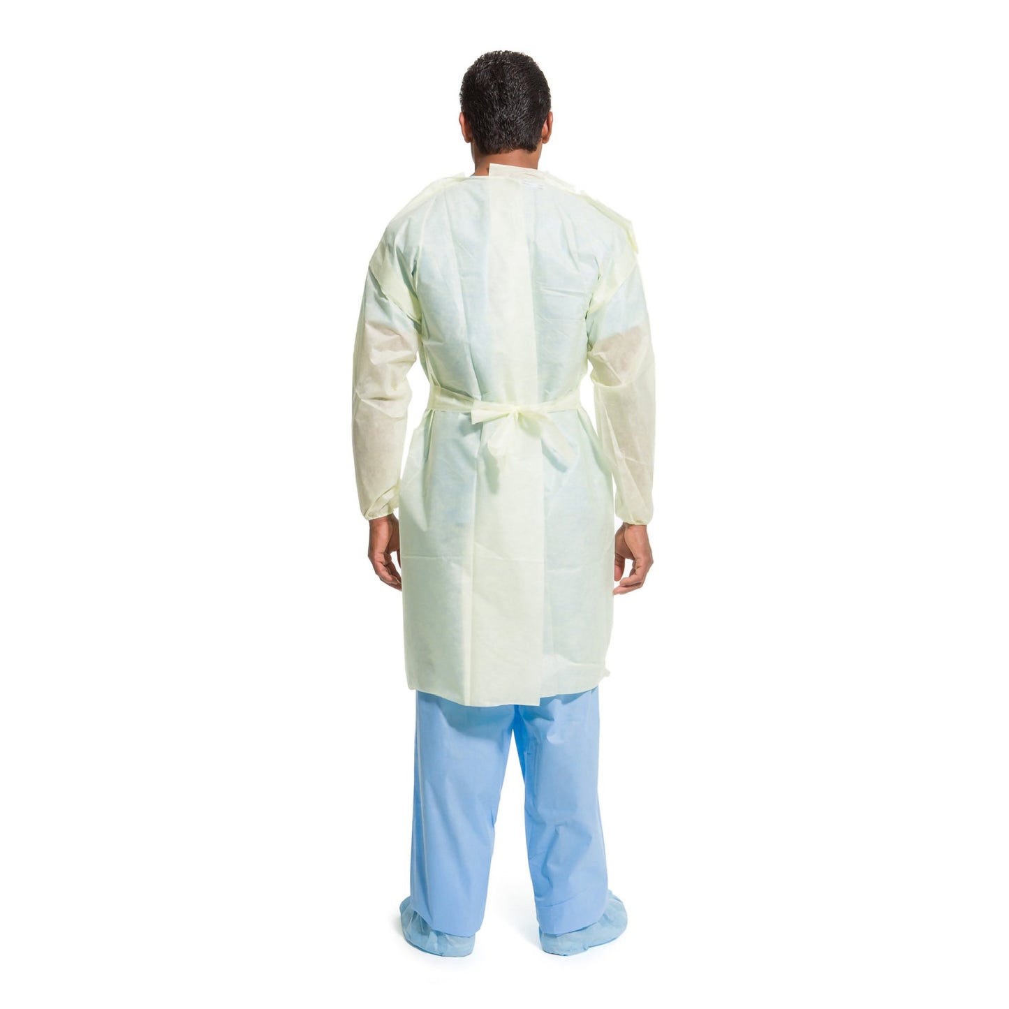 GOWN, UNIV ELAS CUFF YLW MED-LG
