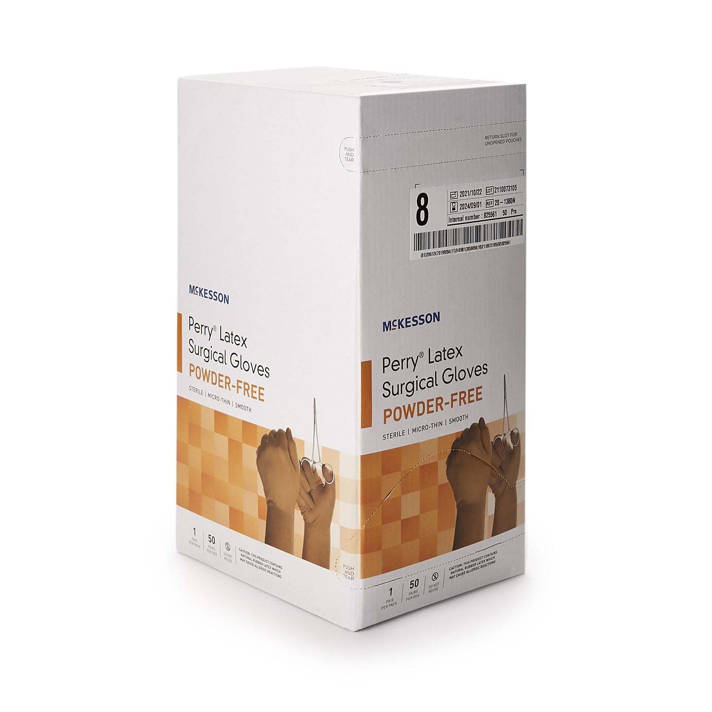 GLOVE, SURG LTX 8.0 STR2 SMTHMICROTHIN