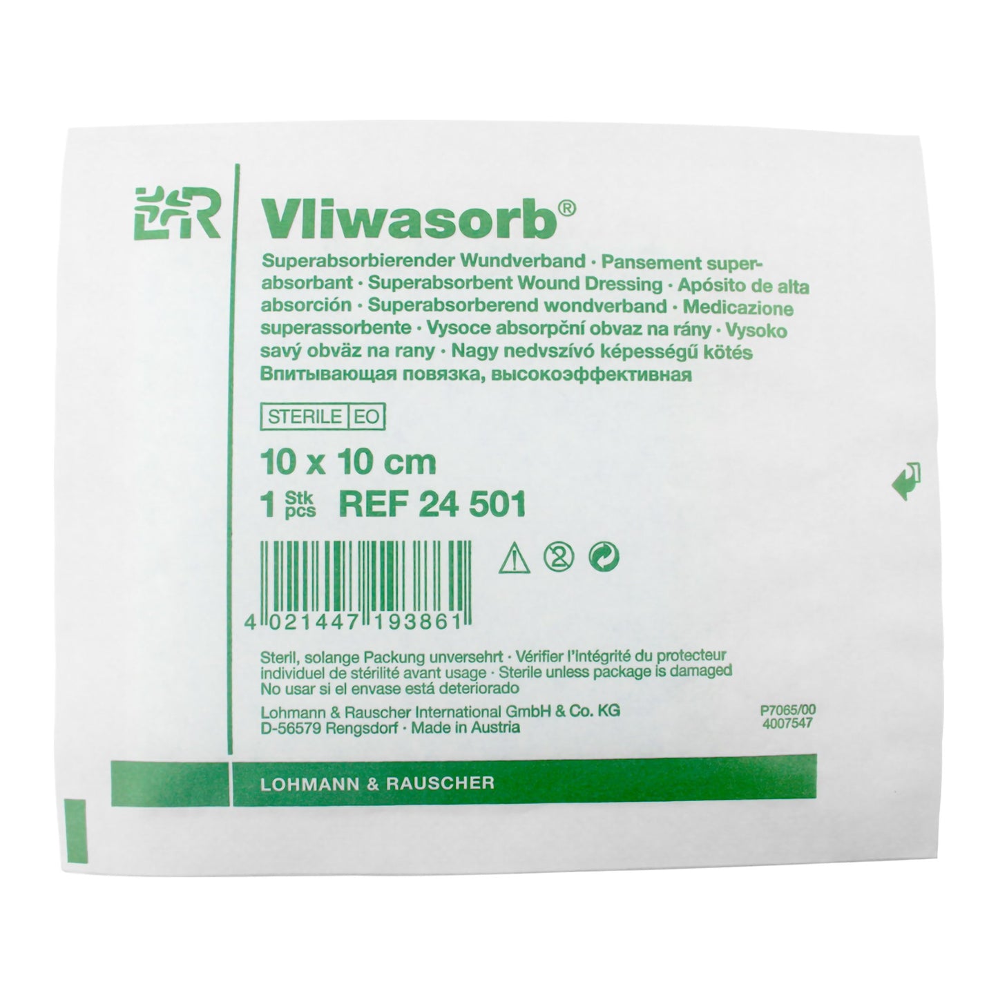 DRESSING, WOUND VLIWASORB SUPER ABSRB 4"X4"