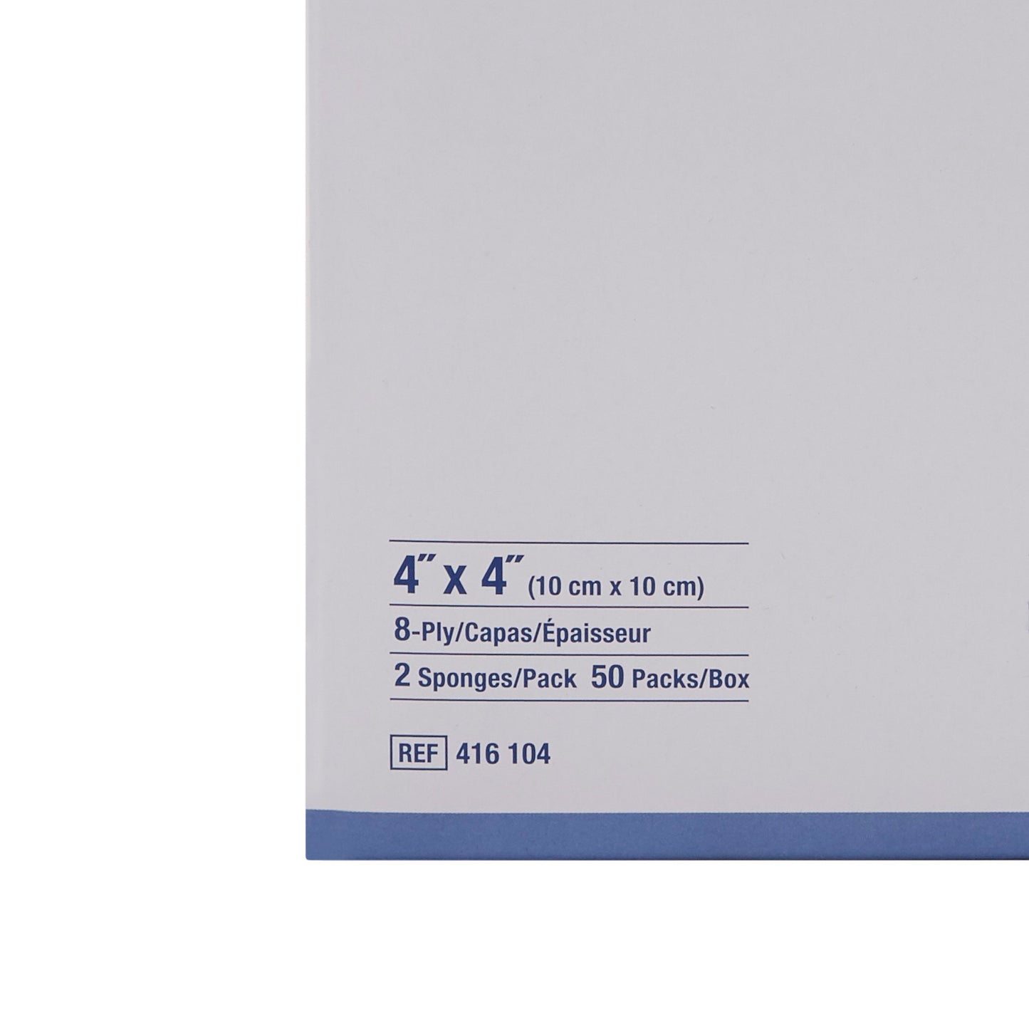 GAUZE, SPNG ECONOLUX CTN 4X4 8PLY