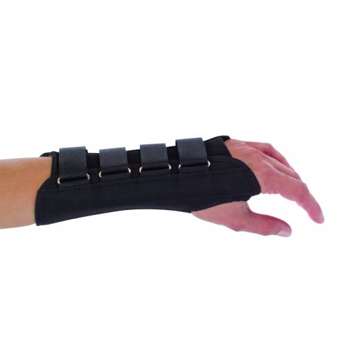 WRIST SUPPORT, CNTRD W/STAYS RT MED DJORTH