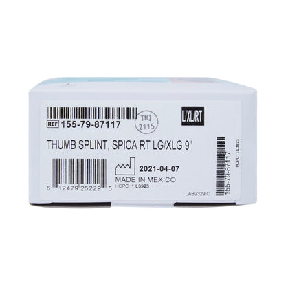 THUMB SPLINT, SPICA RT LG/XLG9"