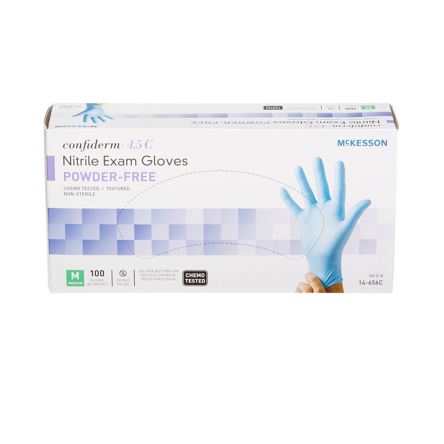 GLOVE, EXAM NTRL MED N/S CHEMO4.5C