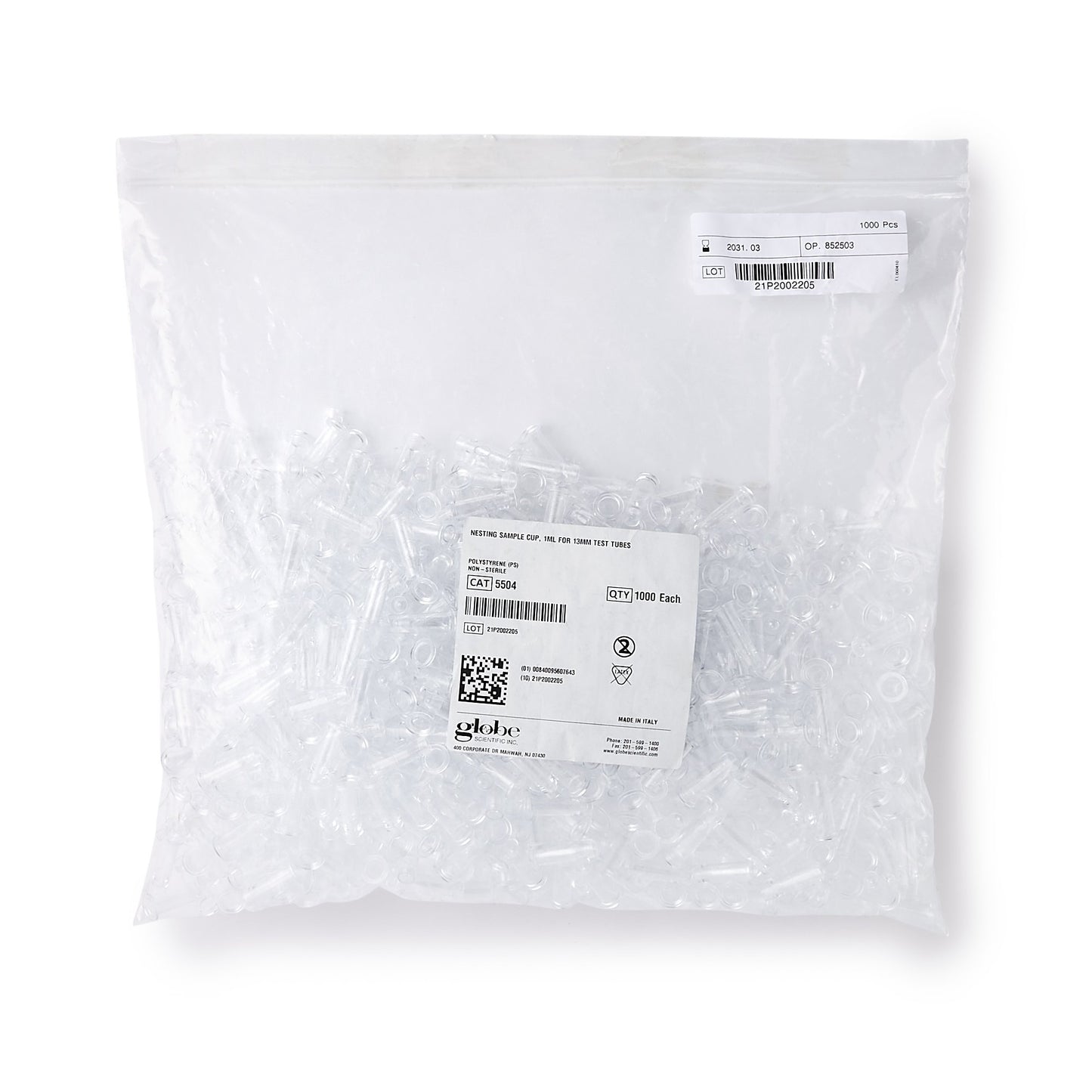 CUP, SAMPLE 1ML 13MM PS