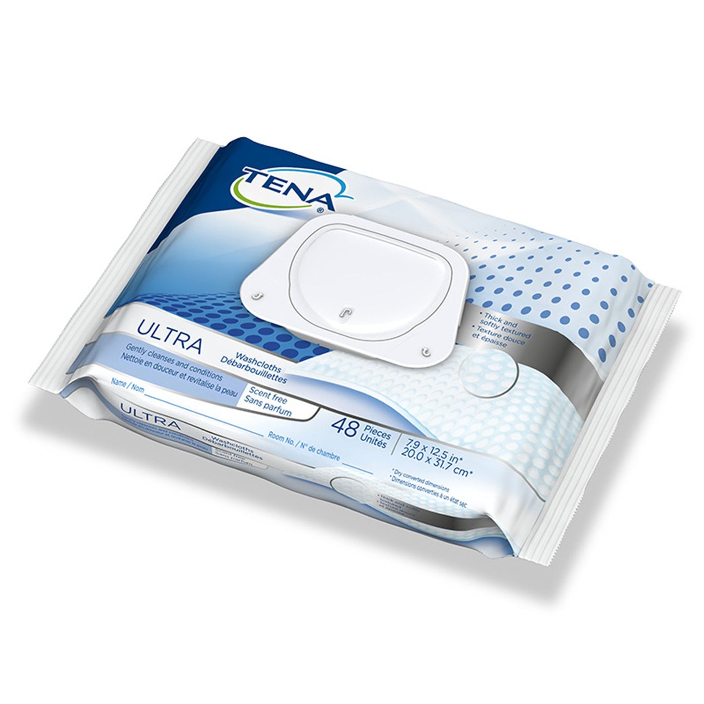 WASHCLOTH, WET ULTRA TENA UNSCNTD DISP