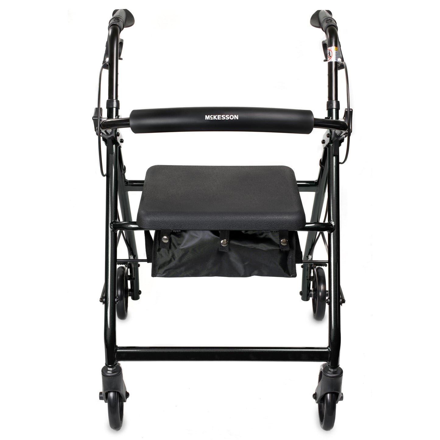 WALKER, ROLLATOR LTWT FOLDINGALUM W/6" WHLS BLK 300LB