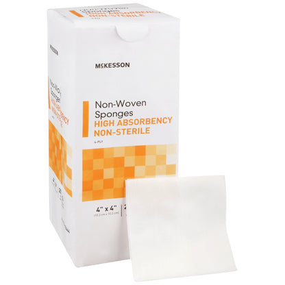 SPONGE, N/WOVN HI-ABSRB 4"X4"4PLY LF