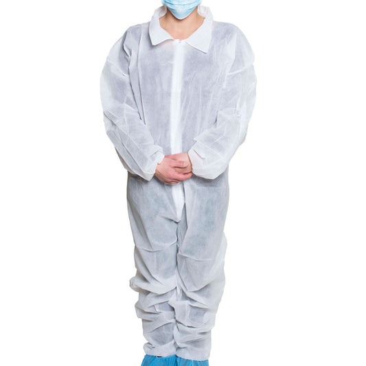 COVERALL W/ELASCUFF 3XL 5/BX5BX/CS
