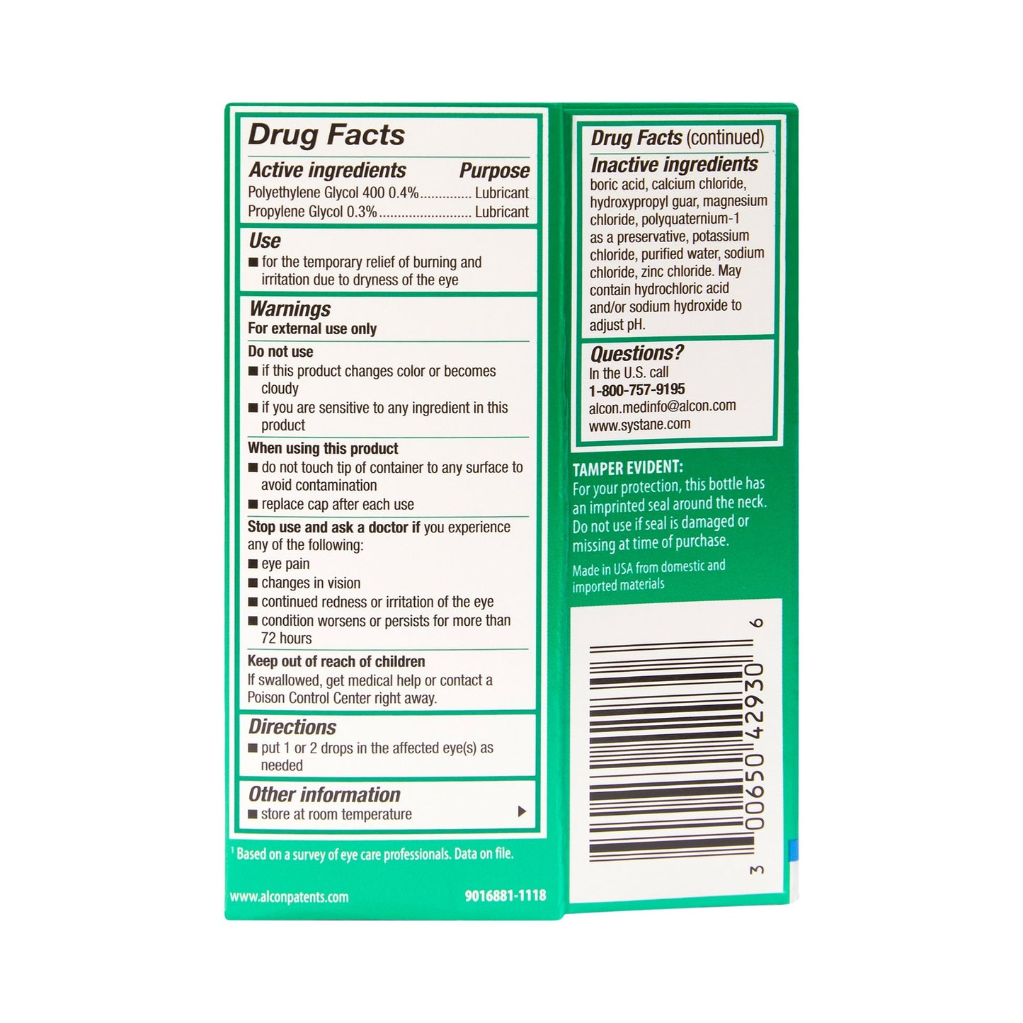SYSTANE LUB EYE, DRP 0.3%-0.4%30ML 9ALCON