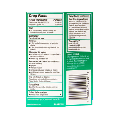 SYSTANE LUB EYE, DRP 0.3%-0.4%30ML 9ALCON