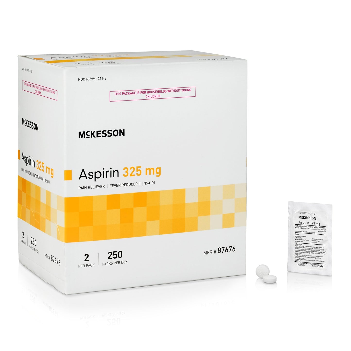 ASPIRIN, TAB 325MG 250X2