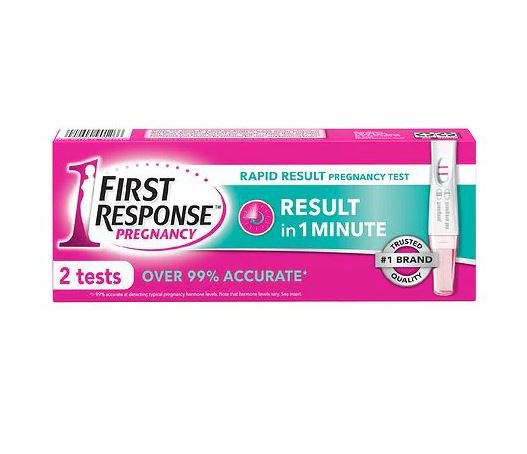 TEST, PREGNANCY FIRST RESPONSERAPID RESULT
