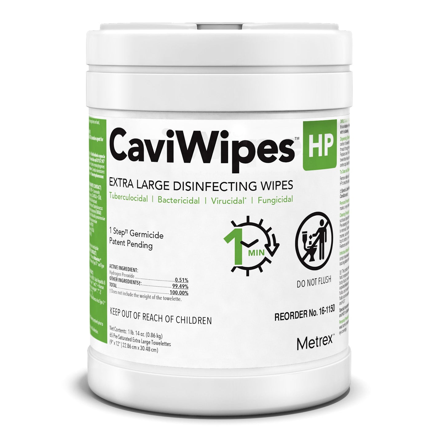 WIPE, DISINFECTING CAVIWIPE HPXL