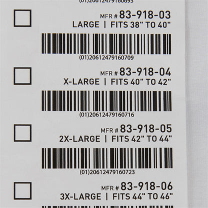 SUPPORT, SURGI-BRA BREAST COTTON WHT XLG LF MGM83