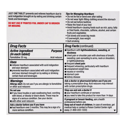 HEARTBURN RELIEF, TAB 20MG