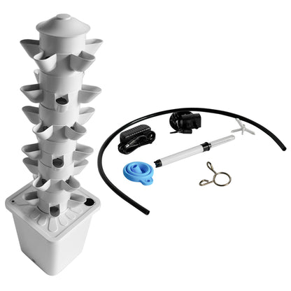 White Hydroponic Planting System