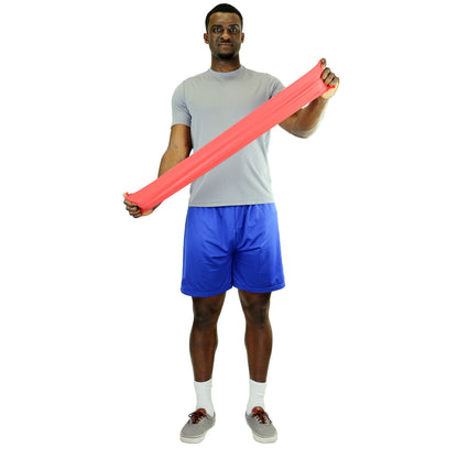 BAND, EXERCISE CANDO LOW-PDR 6YDS RED FABENT