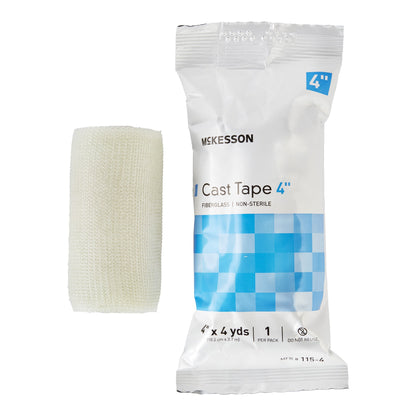 TAPE, CAST WHT LF 4"X4YDS