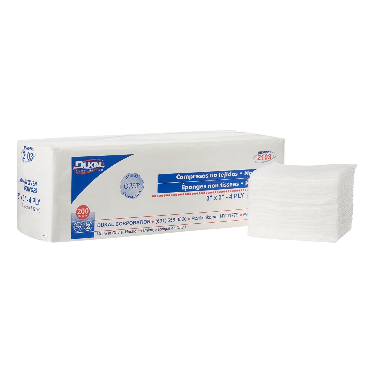 SPONGE, GAUZE N/WVN 3"X3"