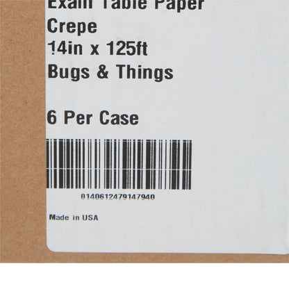 PAPER, TABLE CREPE BUGS PRNT 14"X125'