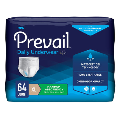 UNDERWEAR, MENS MAX ABSRB XLG48"-64"