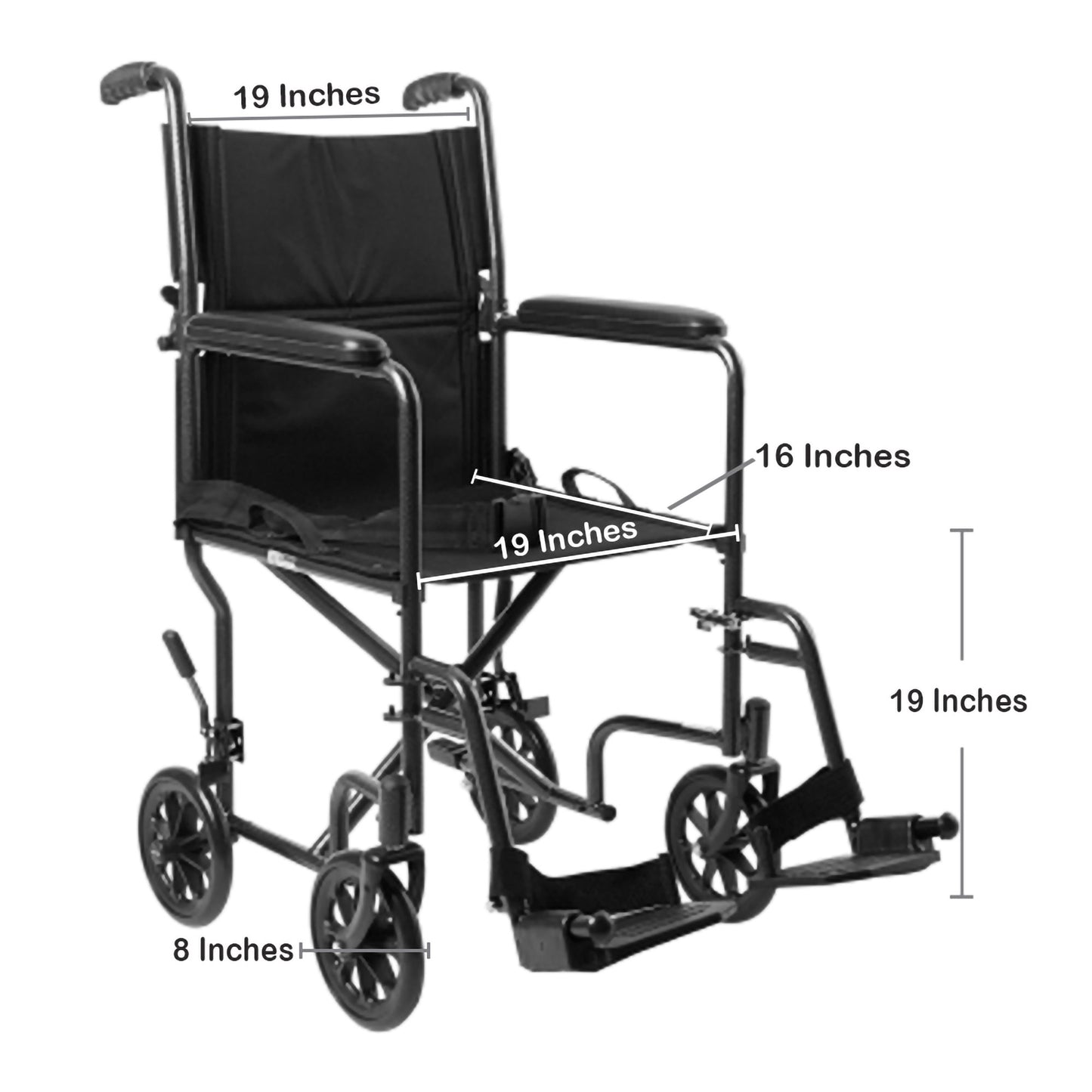 CHAIR, TRANS STEEL SILVER 19"
