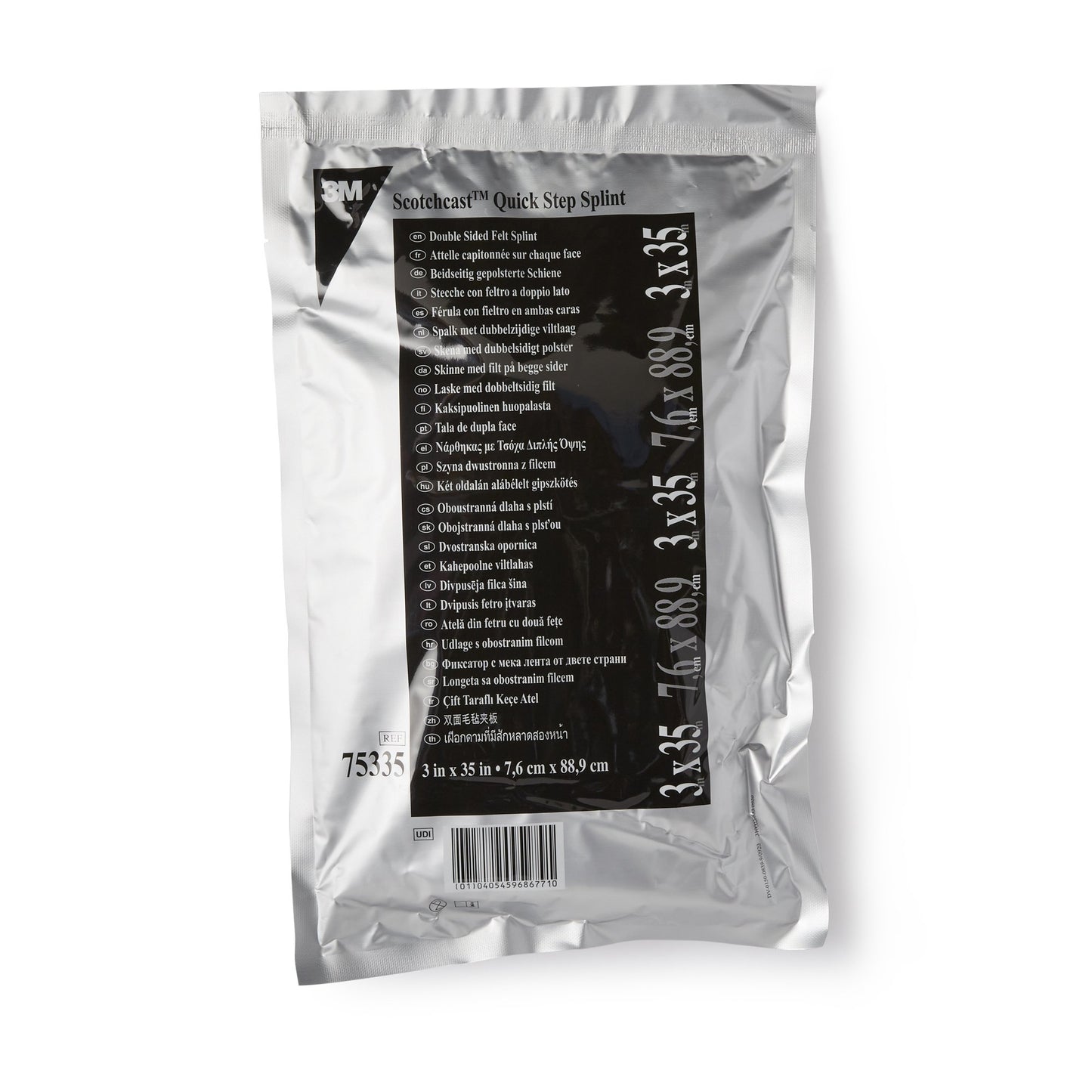 SPLINT, FIBERGLASS PADDED QUICKSTEP 3"X35"