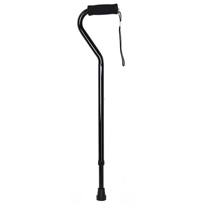 CANE, OFFSET ALUM BLK