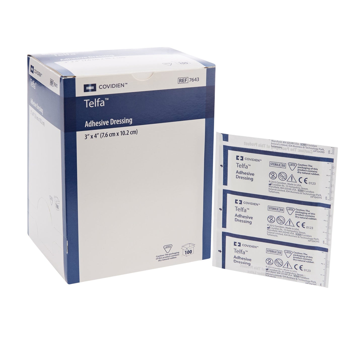DRESSING, TELFA ADHSV STR 3"X4"