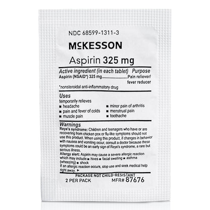 ASPIRIN, TAB 325MG 250X2