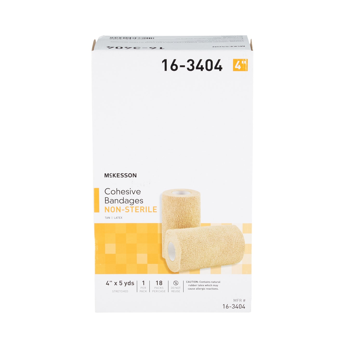 BANDAGE, COHESIVE N/S TAN 4"