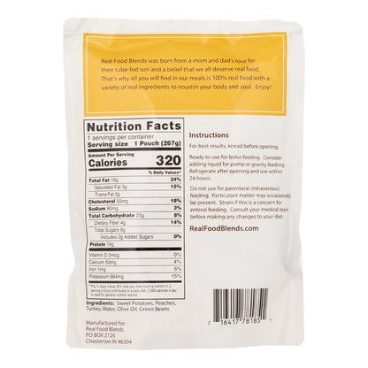 ENTERAL FEEDING, TURKEY/ SWEETPOTATOES & PEACHES