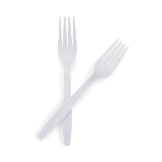 FORK, PLASTIC HVY WGHT WHT