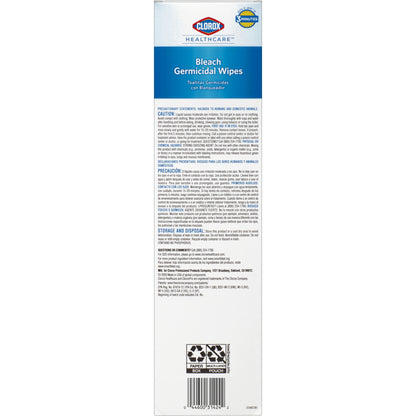 WIPE, DISINF CLOROX WHT 6.7"X9"