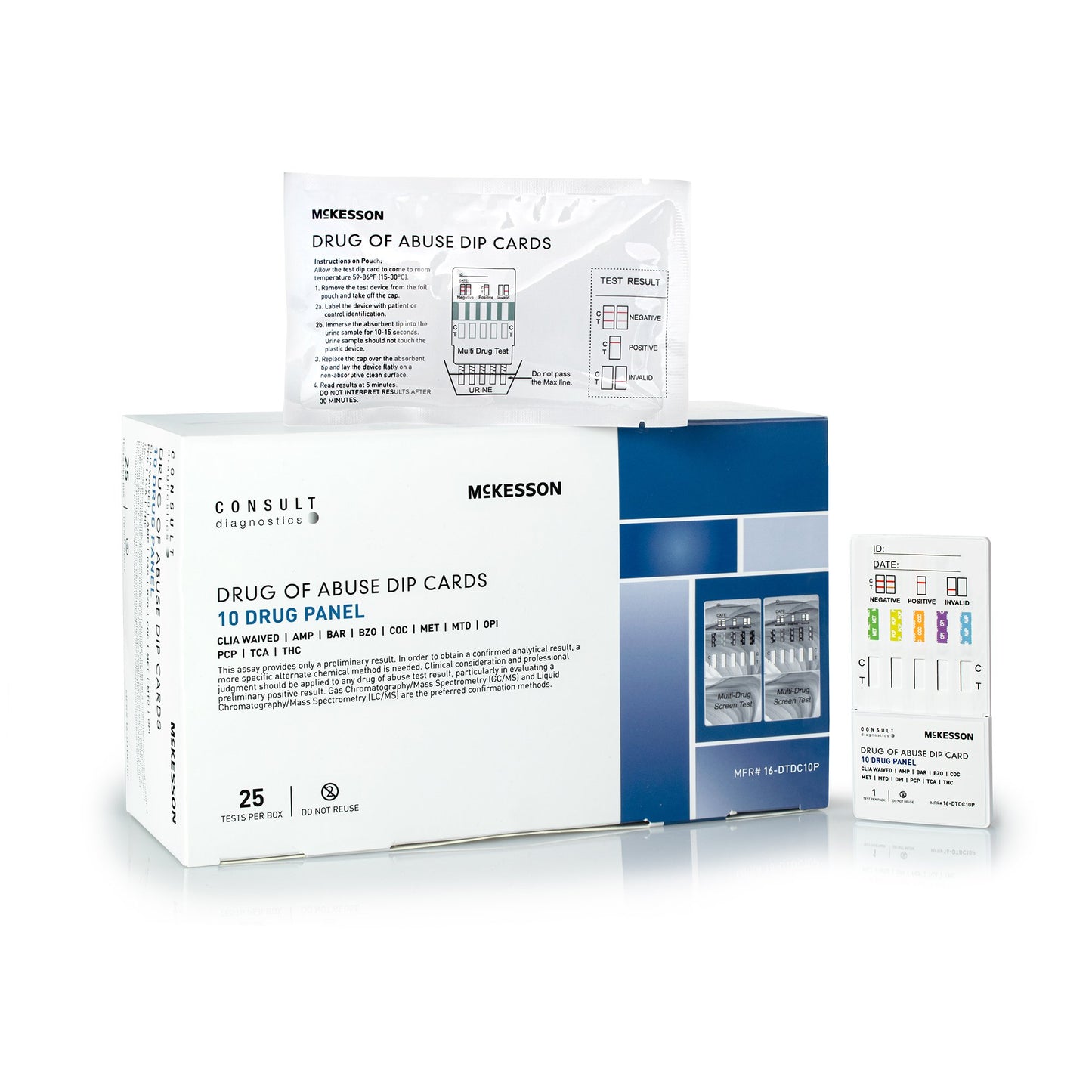 TEST KIT, DRUG DIPCARD 10PANELWAIVED